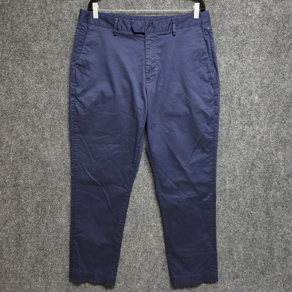 Bonobos Pants Mens 35x29 Blue Athletic Fit Stretch Chino Golf Casual Trousers